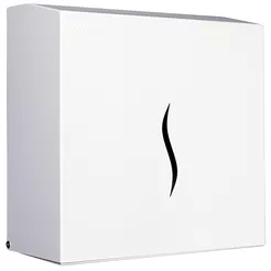 ZZ Faneco HIT White Paper Towel Dispenser, White Steel