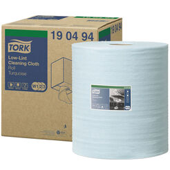 Paño de fibra no tejida de baja pelusidad Tork 180 m turquesa