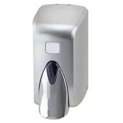 Dispensador de jabón espumoso Sanitario 500 ml, material ABS plateado