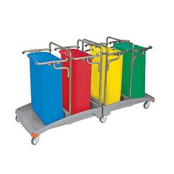 Čtyřkolový odpadkový vozík 4 × 120 litrů TSO-0013 Splast