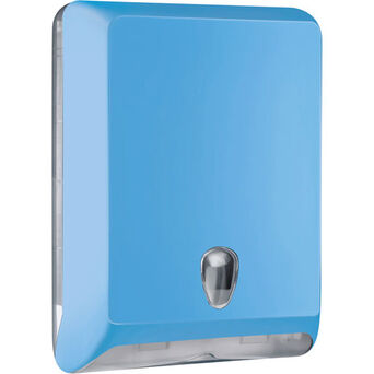 Folded paper towel dispenser L blue