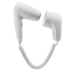 Hotelová sušička vlasov Bisk 1200 W, biele ABS plast