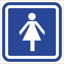Marking toilets - toilet WOMEN