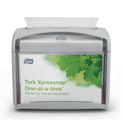 Držák ubrousků v balení Tork Xpressnap, kapacita 275 ks, šedý ABS plast
