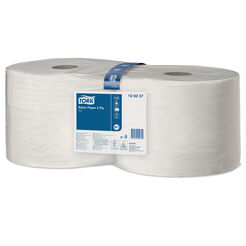 Paños de papel en mini rollo universal Tork 2 unidades 2 capas 510 m papel blanco