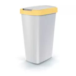 Plastikabfalleimer mit klappbarem Deckel Sanitario Compacta Q 45 Liter gelb