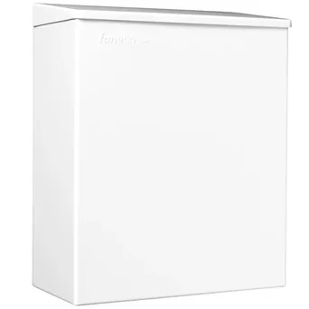 Wall-mounted bin for women's restroom HIT WHITE 7l white steel