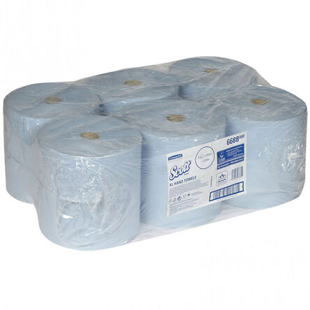 Ręcznik papierowy w rolce niebieski Kimberly Clark SCOTT@ XL 6 szt. 1 warstwa 354 m