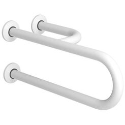 Waschbeckenhalter für Menschen mit Behinderungen 3-Punkt rechts Faneco ⌀ 32 mm, 50 cm, Stahl weiß