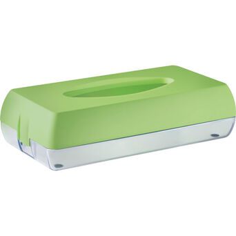 Toilet tissue dispenser green