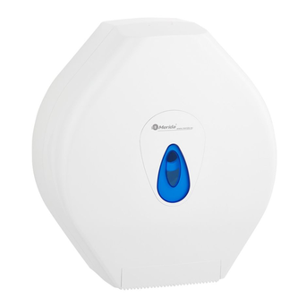 Contenedor de papel higiénico Merida TOP MAXI Midi de plástico blanco - azul