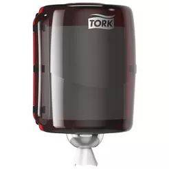 Držiak na utierky v rolke W2 Tork, červeno-čierny ABS plast