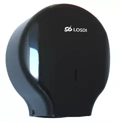Contenedor de papel higiénico MAXI Sanitario, plástico ABS negro