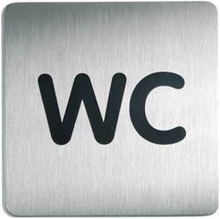 Metallisches quadratisches Toilettenzeichen