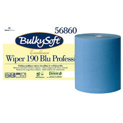 Papierhandtuchrolle Bulkysoft Excellence, 3-lagig, 190 m, Zellstoff, blau