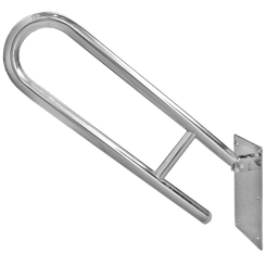 Movable grab bar for disabled ⌀ 32 85 cm polished steel