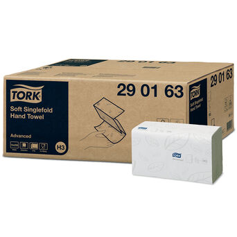 Toalla de papel ZZ Tork de 2 capas, 3750 unidades, suave celulosa blanca