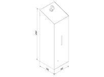 Automatyczny dozownik do mydła w pianie Merida STELLA Slim AUTOMATIC stal matowa