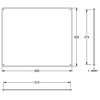 Lustro natynkowe 600 x 500 x 1 mm RODAN - rys.2