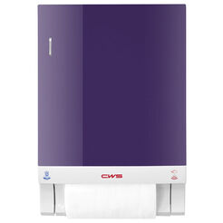 CWS Hygiene Cotton Towel Dispenser, purple ABS plastic