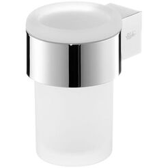 Koupelnový pohár Bisk FUTURA s matným sklem a chromem