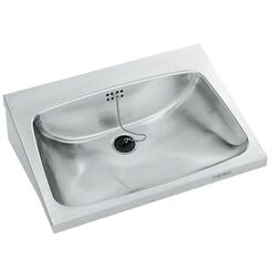 Lavabo de acero KWC ANIMA 600 × 200 × 440 mm