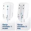Dozownik do mydła Tork 565200 S5 mini, białe ABS – sposób montażu