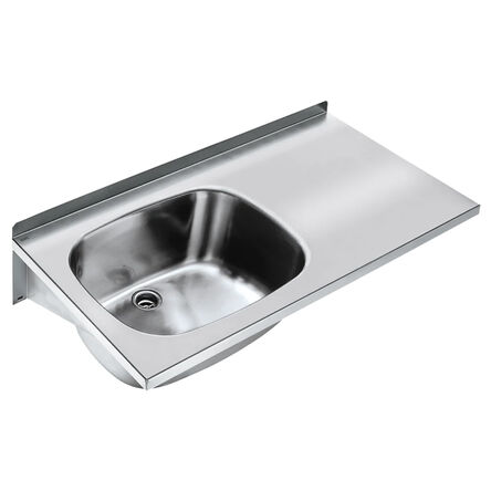 Economic sink with right countertop 1000 × 270 × 500 mm Franke