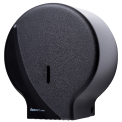Pojemnik na papier toaletowy Faneco DARK, czarne tworzywo ABS