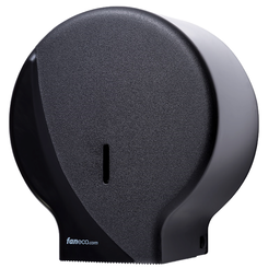 Dispensador de papel higiénico Faneco DARK, plástico ABS negro