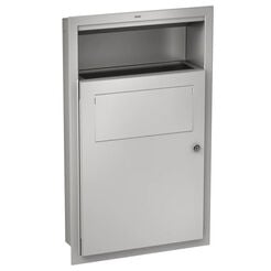 Cesto para compresas de instalación empotrada KWC acero