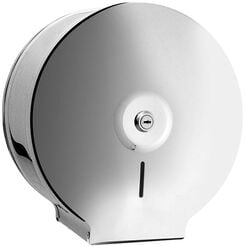 Bisk MASTERLINE Midi toilet paper dispenser, polished stainless steel