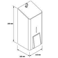 Dozownik do mydła w pianie na wkłady Merida STELLA R10 ADVANCED 0,7 litra stal matowa