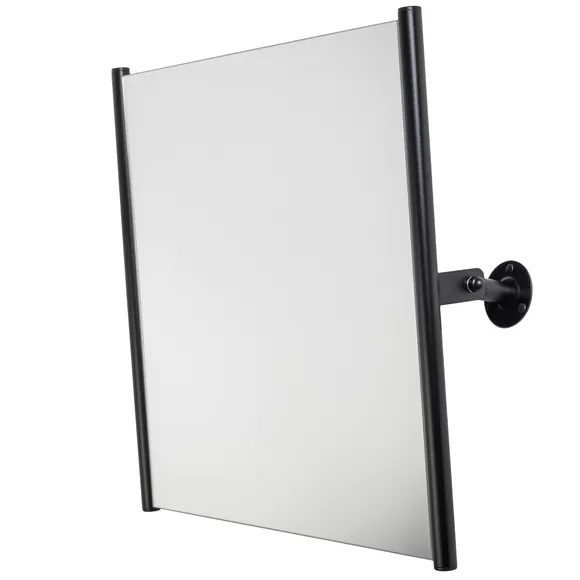 Lustro uchylne dla niepełnosprawnych Faneco ⌀ 25 mm, 60 × 60 cm, stal kolor czarny