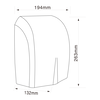 Suszarka do rąk MISTRAL PRO Faneco 1500 W plastik czarny