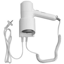 Hotel-Haartrockner Merida 650-1300 W, weißer Kunststoff