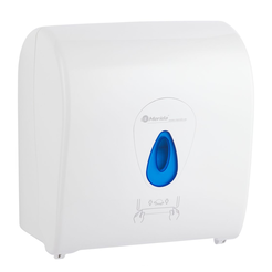 Automatický dávkovač papierových utierok v rolke Merida TOP AUTOMATIC MAXi, bielo-modrý ABS plast