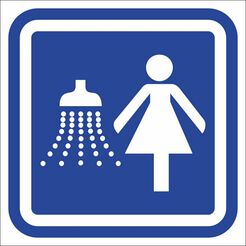 Bathroom Door Sign - WOMEN SHOWER