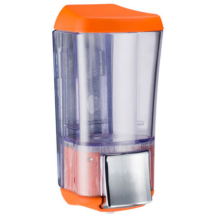 Dispensador de jabón líquido Mar Plast de 0.17 litros, plástico naranja