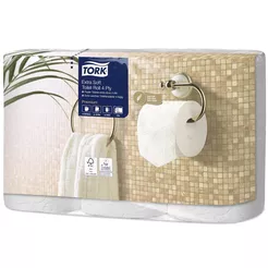 Tork Toilet Paper 6 Rolls 4 Layers 11.7 cm Diameter 18.8 m White Cellulose