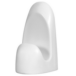 Einzelner Handtuchhalter Bisk OCEANIC Kunststoff weiß