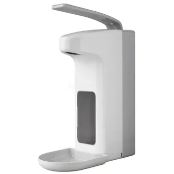 Elbow dispenser for hand sanitizer and liquid soap Faneco 1 liter plastic white-gray