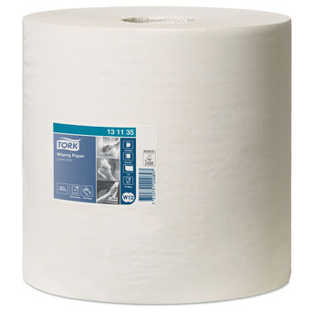 Paño de papel en un rollo pequeño para suciedad ligera Tork 1 unidad 1 capa 460 m celulosa blanca + papel reciclado