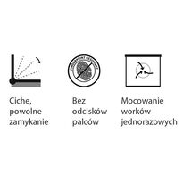 Pojemnik na odpady biały 20 litrów Merida SILENT LUNA