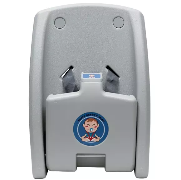 Krzesło dziecięce naścienne Faneco PANDA, szary plastik