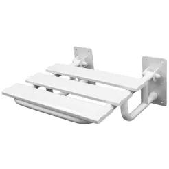 Asiento de ducha plegable fi 25 Faneco acero blanco