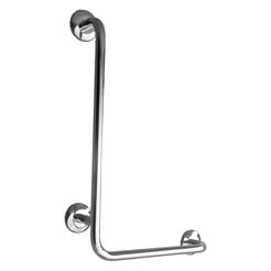 Eck-Duschgriff links Faneco ⌀ 25 mm, 60 × 40 cm, polierte Edelstahl