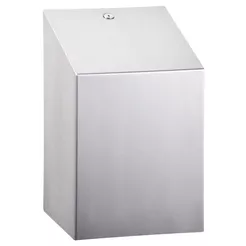 Contenedor para toalla en rollo dispensado centralmente Sanitario Afilado, acero inoxidable mate