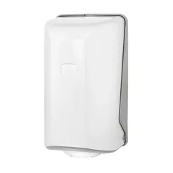 Contenedor para toallas en rollo MINI Sanitario, material ABS blanco