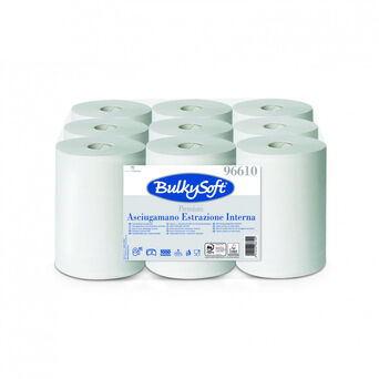 Papierhandtuchrolle Bulkysoft Premium 9 Stück 2-lagig 60 m weiß Zellulose